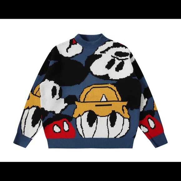 Raimnet Sweaters - CARTOON MANIA Sweater Mickey Mouse Donald Duck